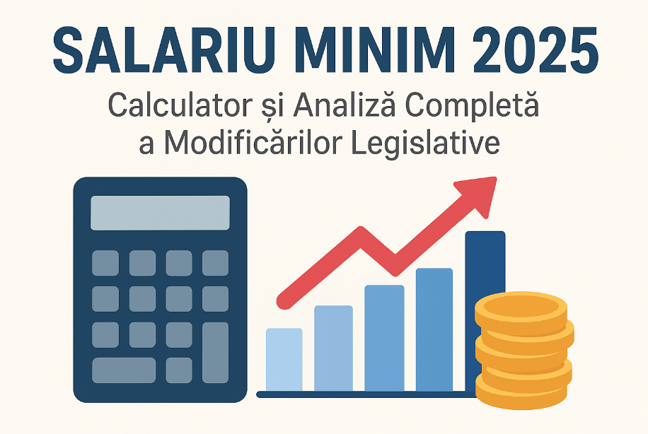 Salariu Minim 2025 România - Calculator și Analiză Completă
